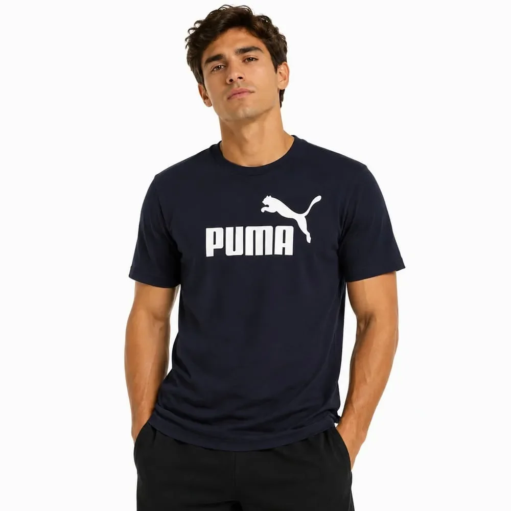 Camiseta Puma Logo Tee New Marinho