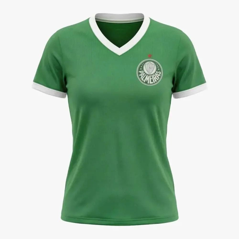 Camiseta Palmeiras Betel Line Feminina Verde/Branco