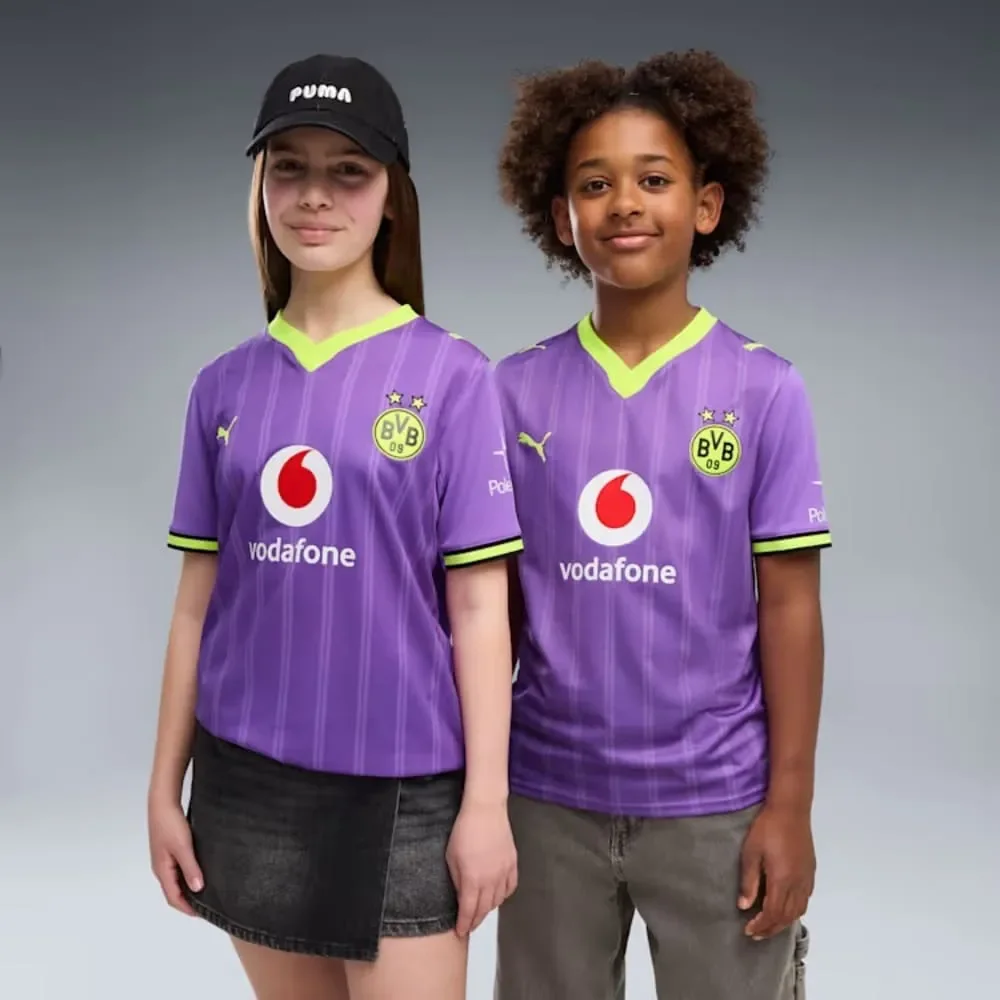 Camisa Borussia Dortmund III Puma 26/27 Infantil Roxo