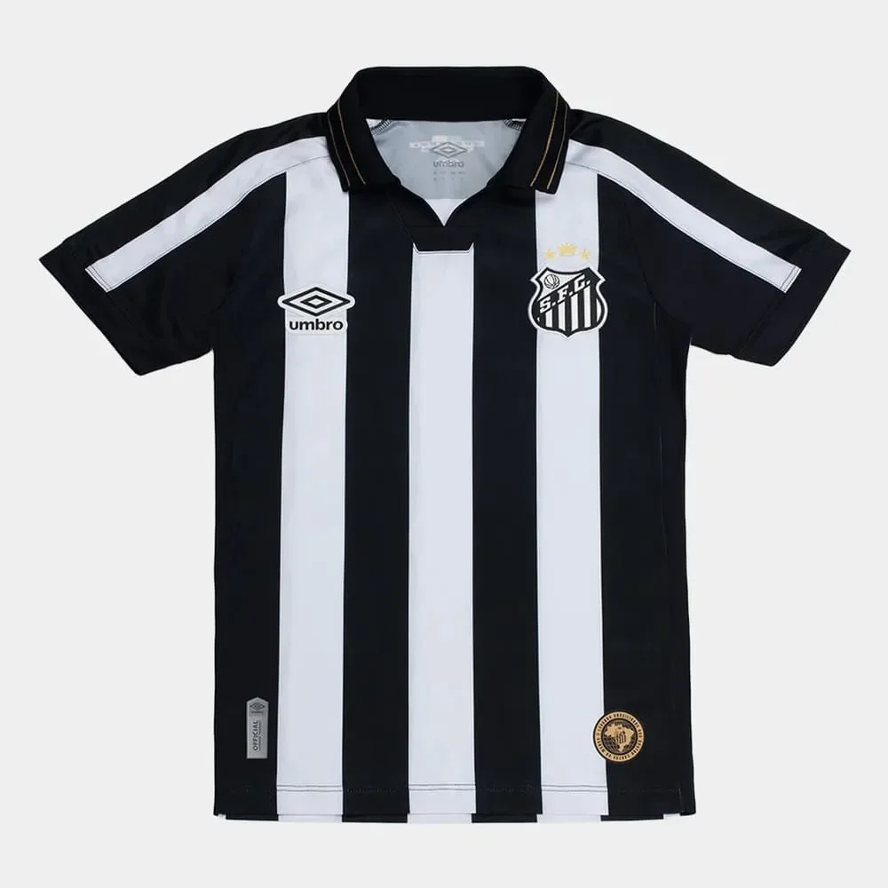 Camisa Santos II Umbro 26/27 Infantil Listrada