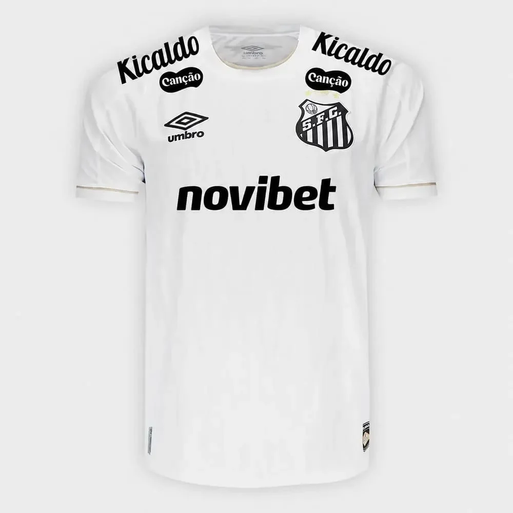 Camisa Santos I Umbro 26/27 Torcedor C/Patrocínio Branca