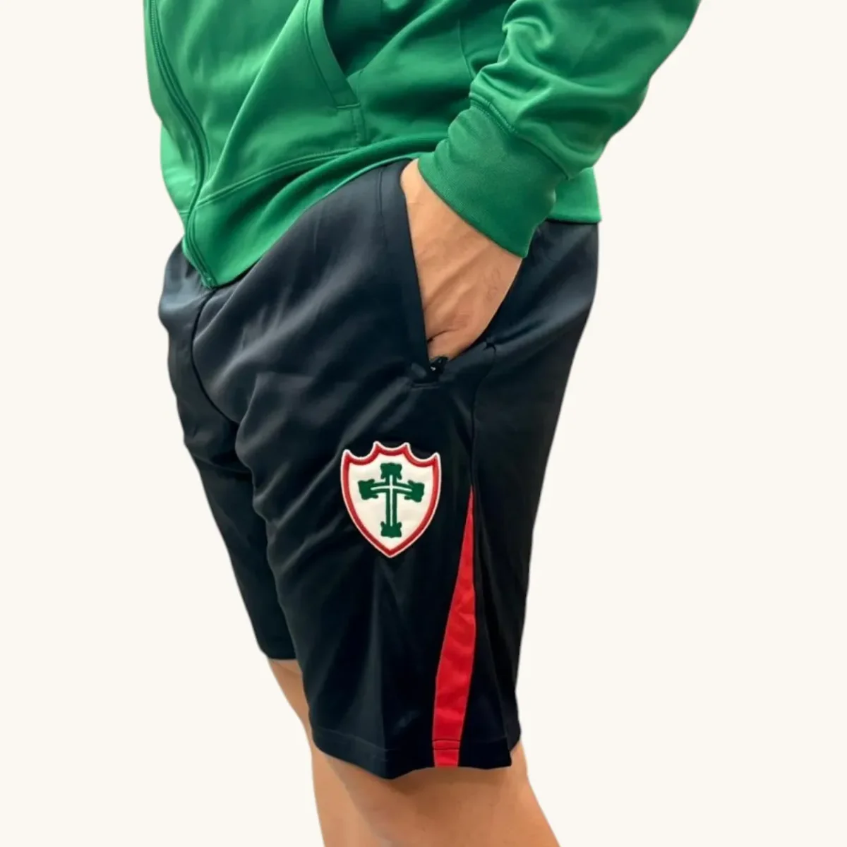 Bermuda Portuguesa Joma Championship VII Preto/Vermelho