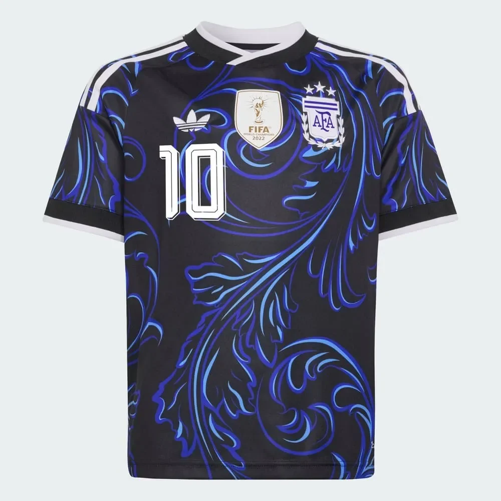 Camisa Argentina II Adidas 2026 Messi 10 Infantil Azul