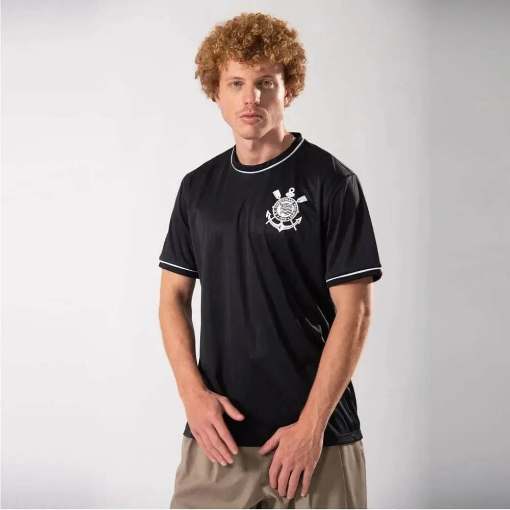 Camiseta Corinthians Arte Preto/Branco