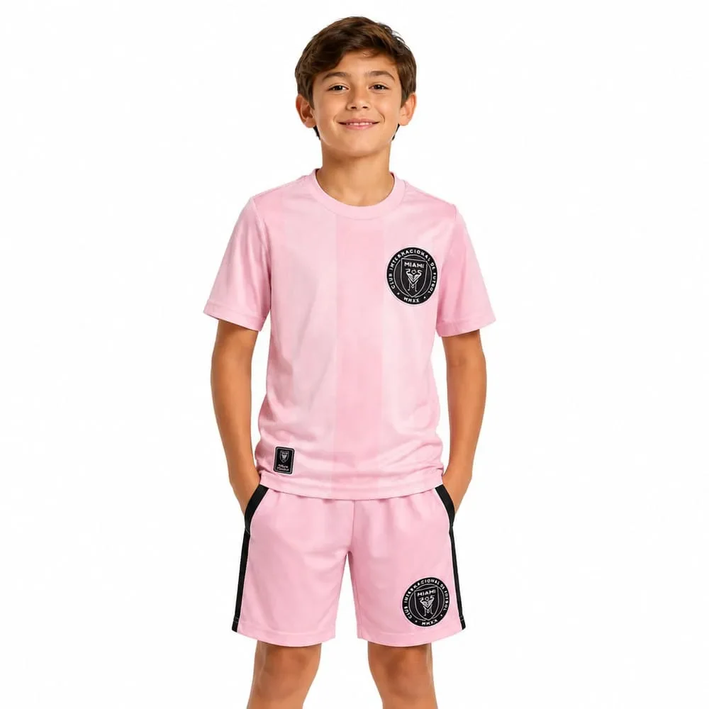 Kit Infantil Inter Miami Balboa Dry Fit Rosa