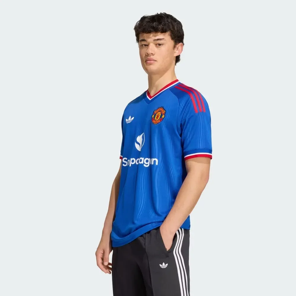 Camisa Manchester United II Adidas 26/27 Azul/Vermelho