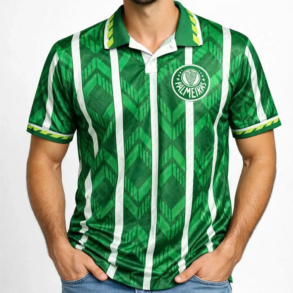 Camiseta Palmeiras Betel Retrô 1996 Verde/Branco