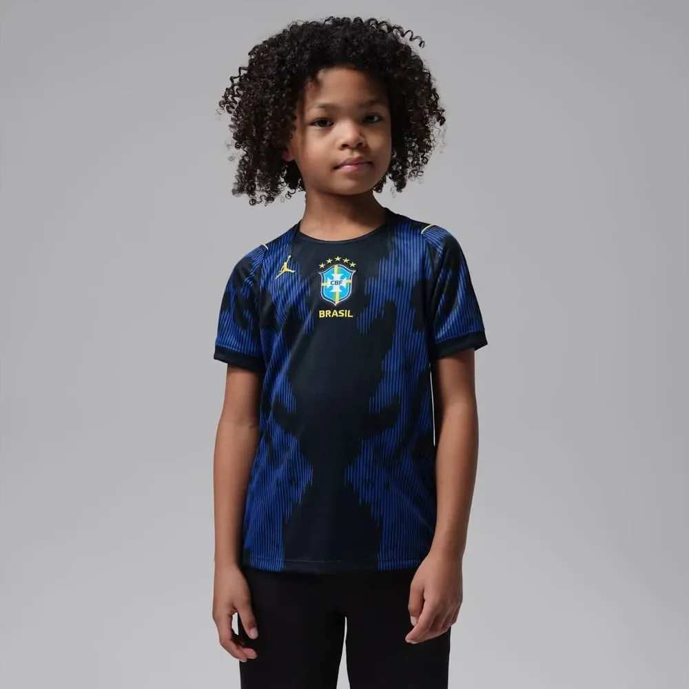 Camisa Brasil II Nike x Jordan 2026 Infantil Azul