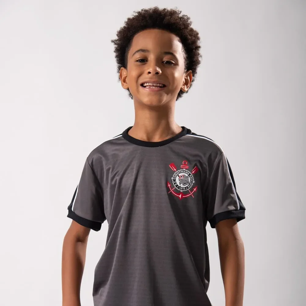 Camiseta Corinthians Mito Infantil Chumbo