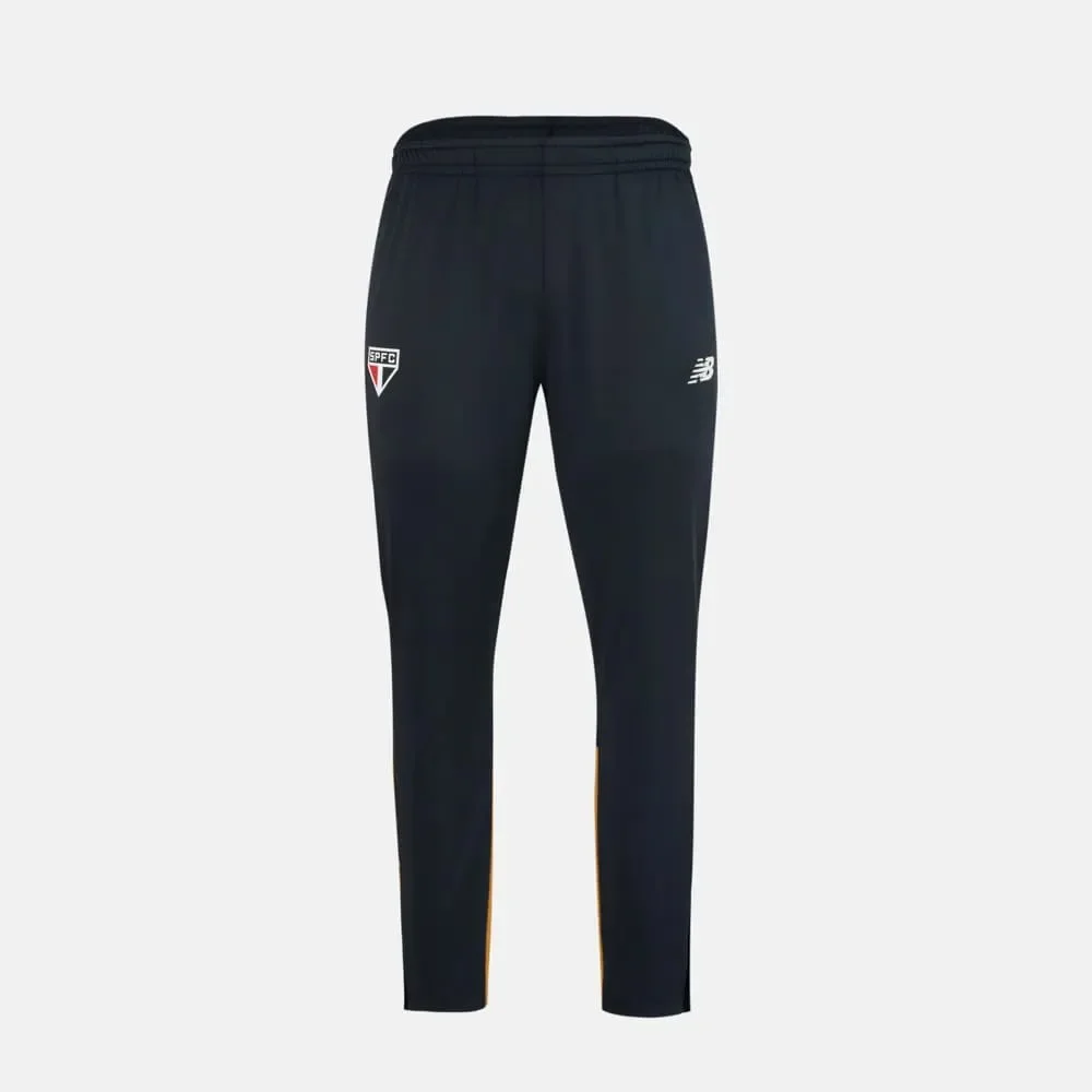 Calça São Paulo Treino New Balance 2026 Preto/Amarelo