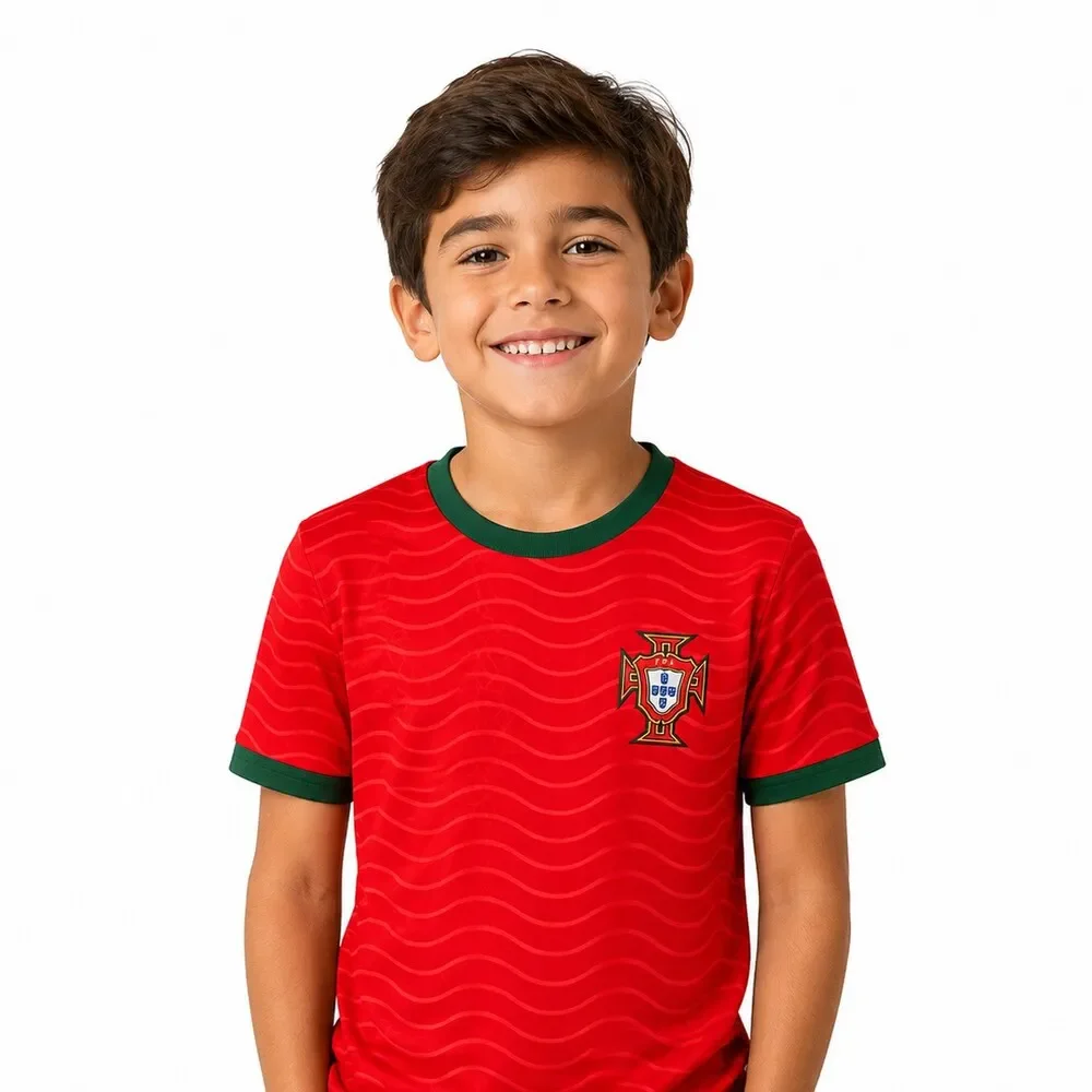 Camiseta Portugal Marin Dry Infantil Vermelho
