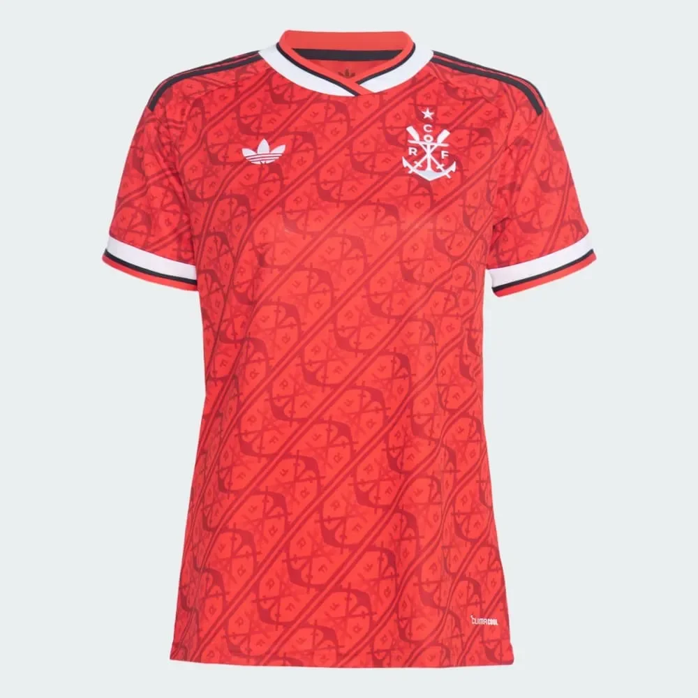 Camisa Flamengo III Adidas 26/27 Feminina Vermelho