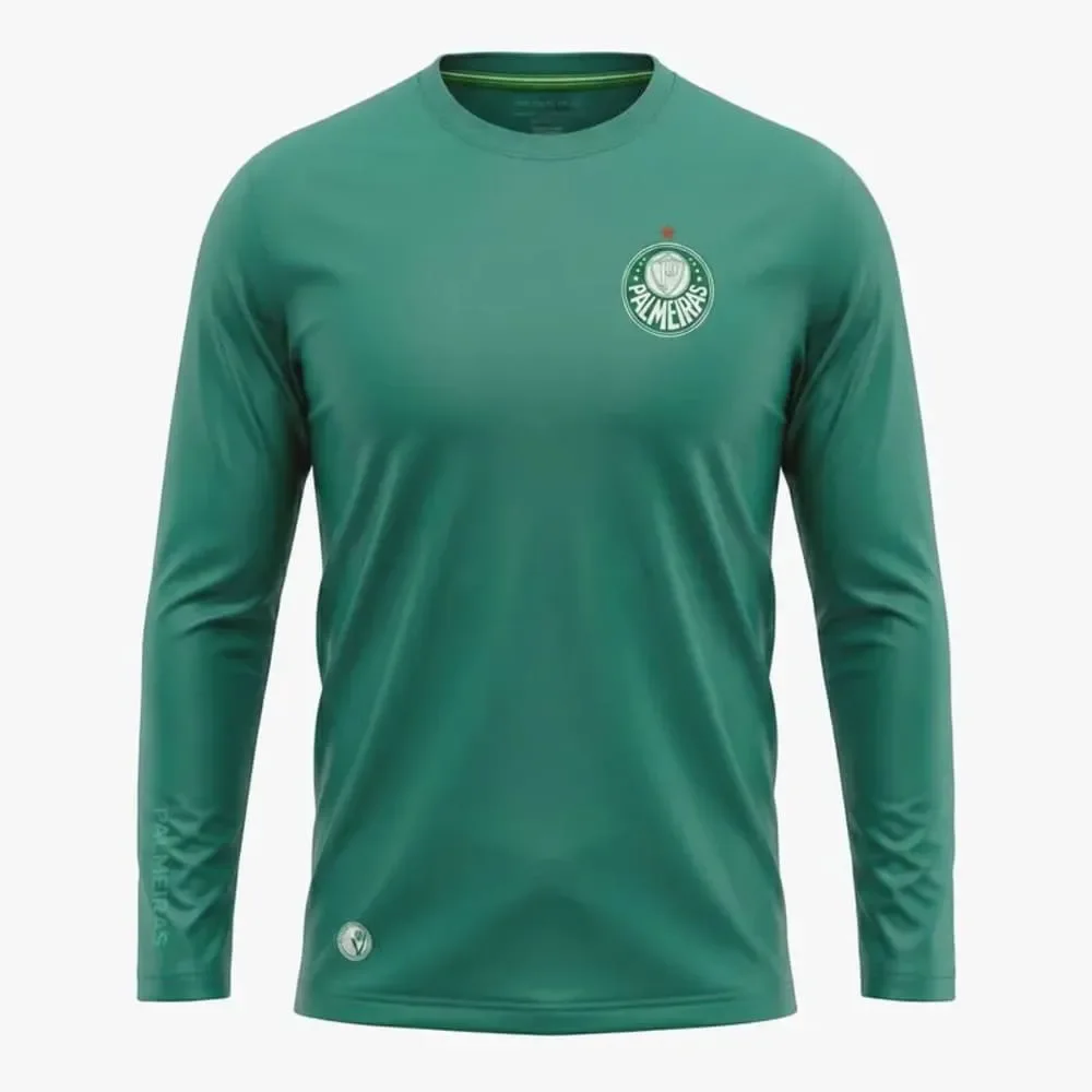 Camiseta Palmeiras Betel 1914 UV50 ML Infantil Verde