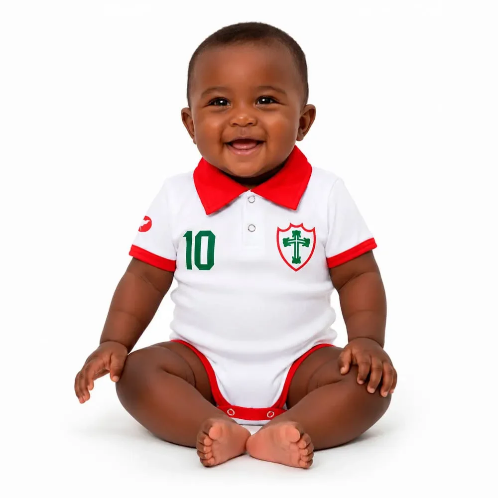 Body Portuguesa Torcida Baby Polo Branco